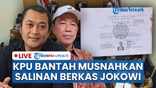 LIVE: KPU Solo Bantah Isu Pemusnahan Dokumen Pendaftaran Jokowi, Tegaskan Ijazah Masih Tersimpan