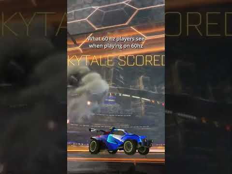 The difference between 60hz and 144hz monitors #rocketleague