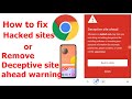Deceptive site ahead disable in Google Chrome