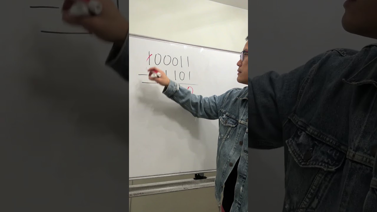 Subtraction but in binary