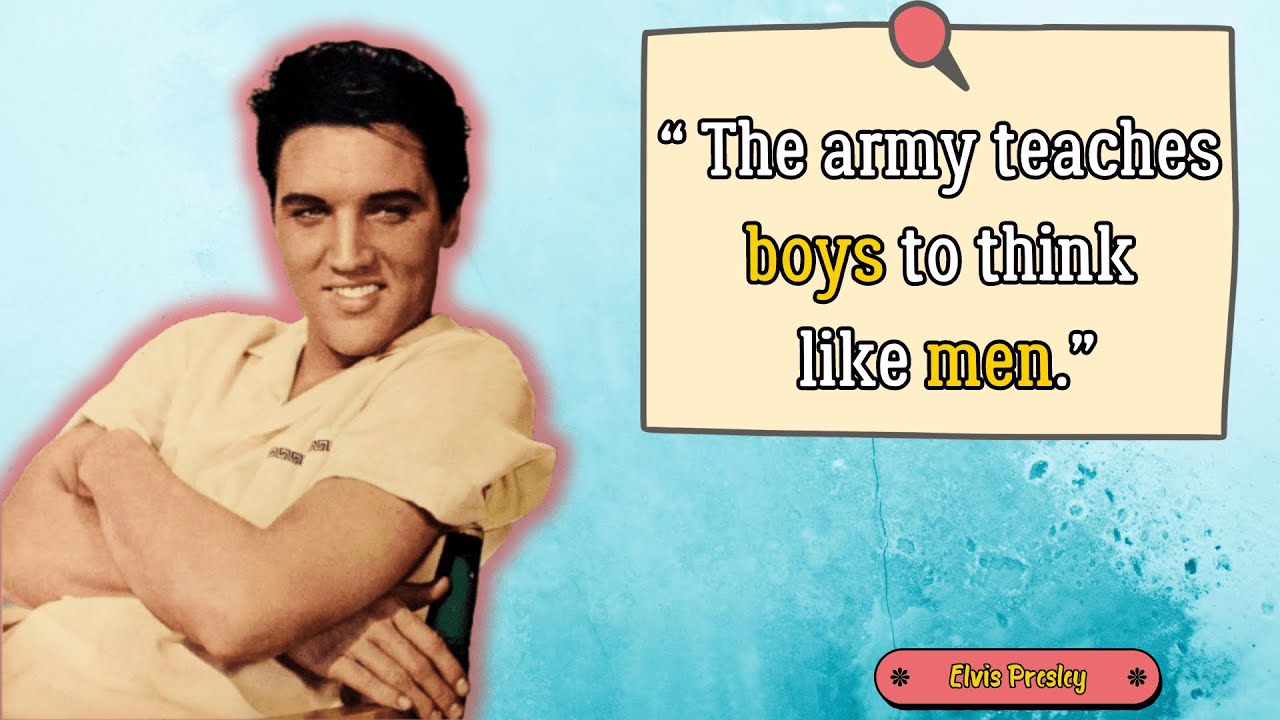 Elvis Presley: Inspirational Quotes from the King of Rock 'n' Roll! Great Quotes
