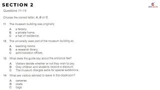 CAM 18 | IELTS LISTENING TEST | TEST 4 - SECTION 2 #english #listening #ielts #education #iseeielts