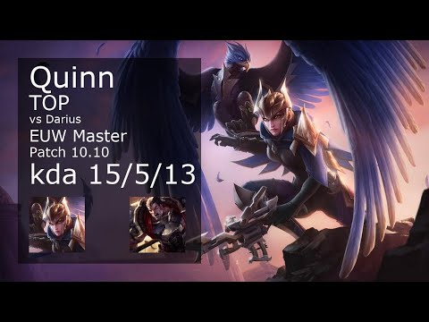 Quinn vs Darius Top - EUW Master 15/5/13 Patch 10.10 Gameplay