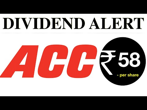 ACC Ltd Dividend 2022 Alert  #shorts