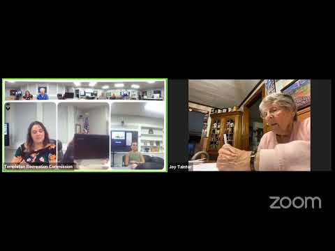 Templeton Recreation Committee meeting of July 27, 2021