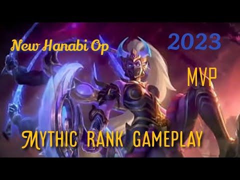 New Hanabi | MVP |2023| Mythic rank gameplay| solo| MLBB