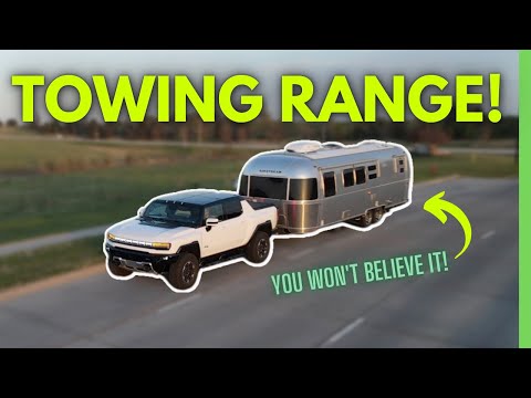 Hummer EV Towing Test || How far can a Hummer EV tow?