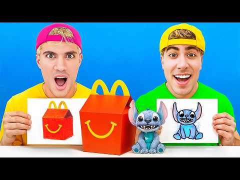 WHOEVER DRAWS THE BEST FOOD GETS TO KEEP IT !!