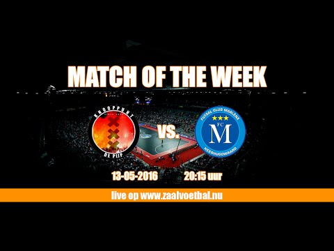 Zaalvoetbal 1/2 finale Play-offs 't Knooppunt - FC Marlène 13 mei 2016 2/3