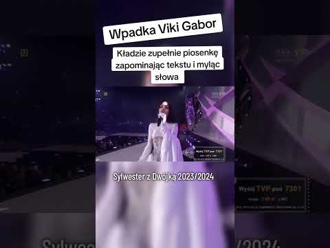 WPADKA VIKI GABOR 😳🤣 #vikigabor #wpadka #sylwester #sylwiagrzeszczak #pomyłka #tekst #viral