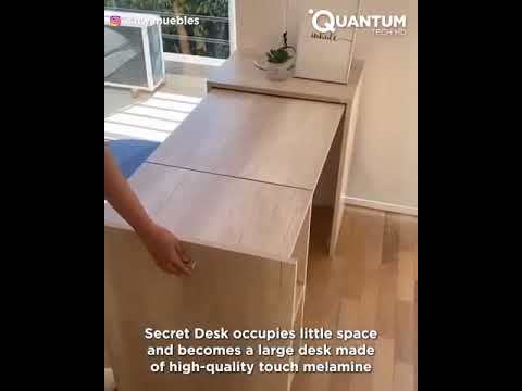 Smart furniture ideas secret desk #genius #furniture #spacesavingfurniture #secret #desk