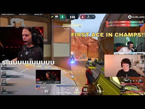 Tarik and Sliggy reacts to TL Jamppi's FIRST ACE vs NaVi in VCT Champion Los Angeles 2023