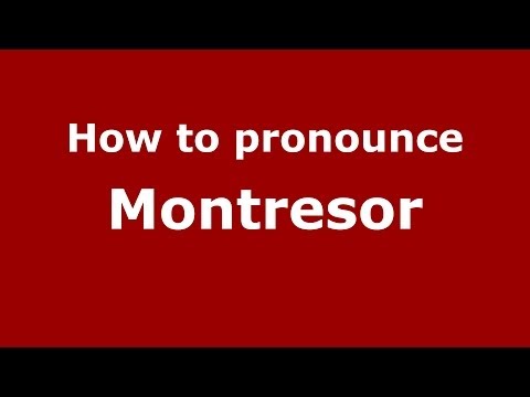 How to pronounce Montresor (Italian/Italy) - PronounceNames.com