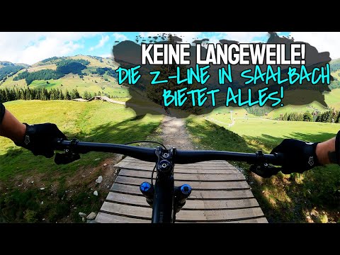 Der Trail der Alles bietet & nie langweilig wird | Crash auf der Z-Line in Saalbach | Bike and Ride