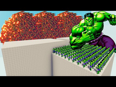 200x HULK + 1x GIANT vs EVERY GOD - Totally Accurate Battle Simulator TABS