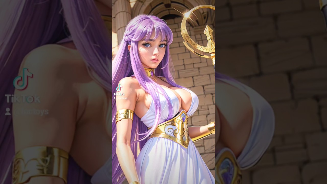 Athena Saori Kido Cosplay IA Saint Seiya 3d  #loctoys #ia #3d #athena #saorikido #fyu #parati