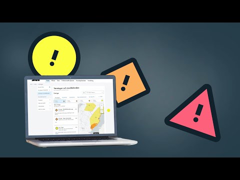 Instruktionsvideo: SMHIs varningstjänst på desktop