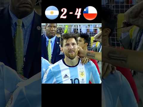 Argentina vs Chile (penalties) 🥶🥶 Copa America Final 2016 #shorts