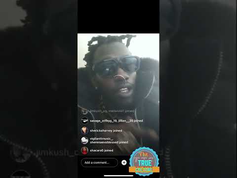 Tanto blacks on instagram live reacting with his fans and followers