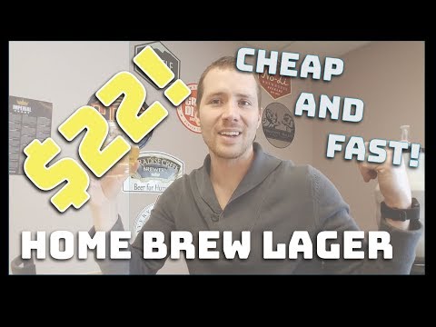 How to Brew Beer Cheap and Fast! $22 Homebrew Light Lager in Under 2 Hours - "Bud Light Clone"