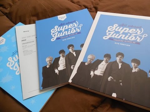 Unboxing Super Junior DVD preview (photobooks) "All About Super Junior - Treasure Within Us"