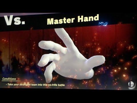 Super Smash Bros. Ultimate | World of Light - Master Hand Boss Fight (Normal Difficulty)