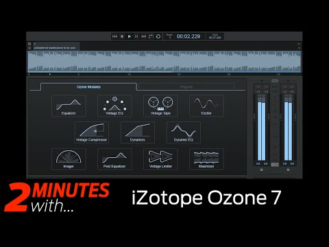 iZotope Ozone 7 VST/AU plugin in action