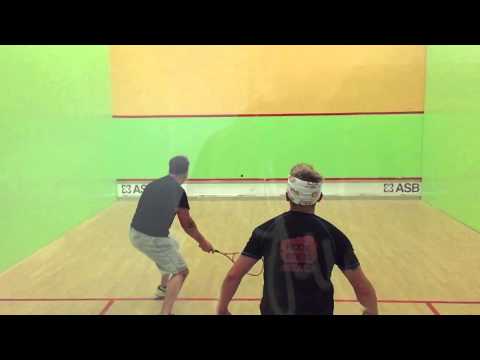 Playing squash very clumsy funny fail almost broke my ankle