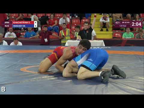 1/8 GR - 65 kg: S. KHACHATRYAN (ARM) v. M. IMADAEV (RUS)