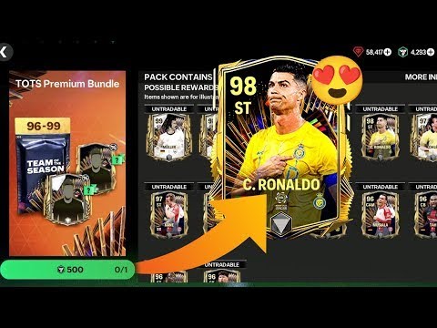 OMG 😱 TOTS ❤️ C.Ronaldo CR7 in FC Mobile 24!! Ronaldo Pack Opening