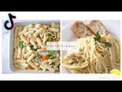 Simple & Delicious Vegetarian Pasta 2-Ways (VIRAL TIKTOK Pasta/Baked Feta Cheese Pasta 🍝 !!!)