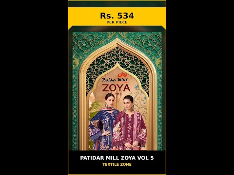 Patidar Mill Zoya Vol 5 – product video thumbnail