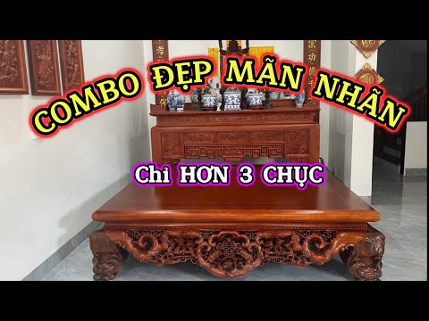 Sập Gỗ | Sập Gụ Đẹp | Mẫu Sập Ngũ Phúc Đẹp Nhất 2025 |#sapgo #sapgogu #sapgulao #sậpgỗnguyênkhối