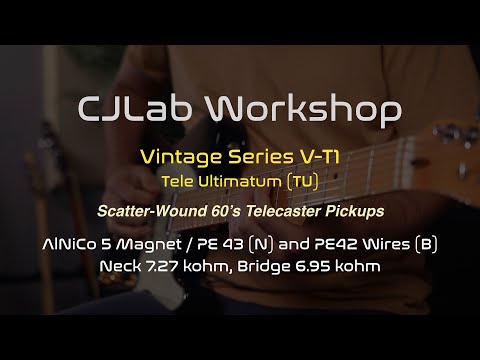 CJLab Single Coil Series T-1 Set (TLoR) - 60's Tele Pickups image 3