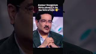 Shri Kumar Mangalam Birla on Chartered Accountancy course on the sets of KBC #CA #icai #KBC