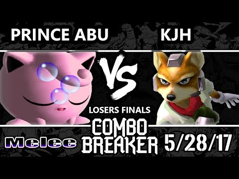 Combo Breaker 2017 Smash Melee - Prince Abu (Jigglypuff) vs KJH (Fox) - SSBM LF