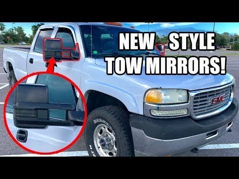 How To Install New Style Tow Mirrors 1999 to 2002 Chevy Silverado GMC Sierra - Full DIY