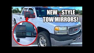 How To Install New Style Tow Mirrors 1999 to 2002 Chevy Silverado GMC Sierra - Full DIY