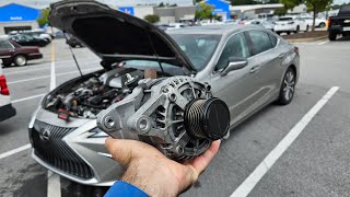 2021 Lexus ES350 Alternator replacement, Radiator replacement,  fan replacement