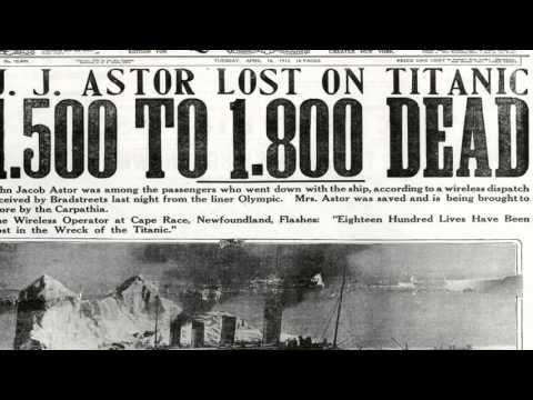 Titanicin haaksirikon uutisointi arkkiveisusta Twitteriin