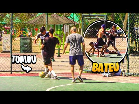 TOMOU CANETA E APELOU, tinha outra forma de parar ? - JOGO REAL/RACHÃO