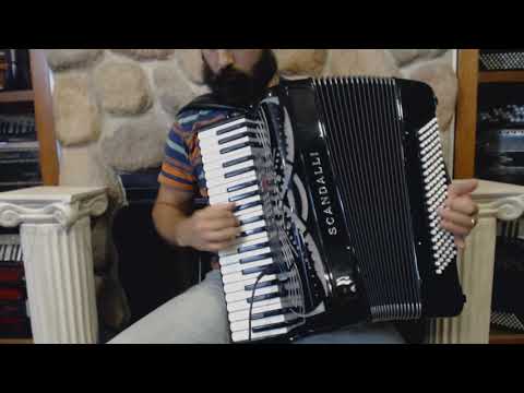 3466 - Black Scandalli EWA Digital Wireless Piano Accordion 41 120 $2999