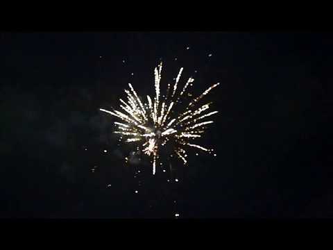 Amazing Fireworks Naples Italy New Years 2018