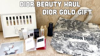 *NEW* Dior Gold Welcome Gift ~ Dior Beauty Unboxing | Dior J’Adore Solid Perfume Stick