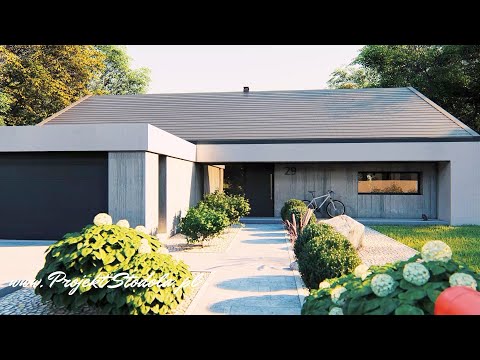 Dom parterowy Projekt Stodoła S+