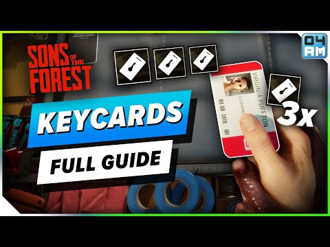 Sons of The Forest ALL Keycard Locations Guide - How To Get Crossbow & Chainsaw