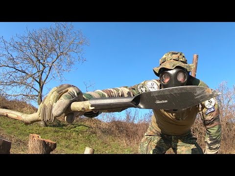 COLD STEEL BUSHMAN BOWIE KNIFE - DESTRUCTION TEST - UNTIL IT BREAKS - SK5 STEEL @csknives