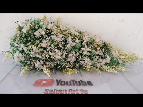 How to create your own cascading bridal bouquet : DIY wedding flowers