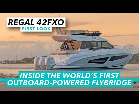 Inside the world's first outboard-powered flybridge | Regal 42FXO first look | Motor Boat & Yachting