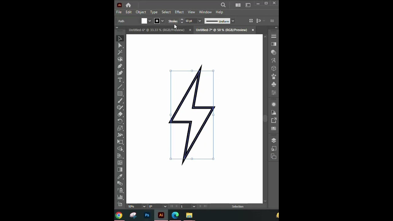 Lighting Bolt #adobeillustrator #tutorial #short #viralshort